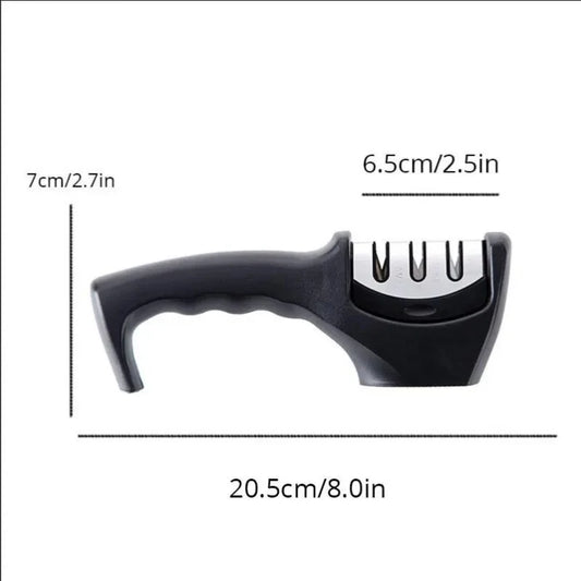 1pc Detachable Knife Sharpener With Non Slip Base